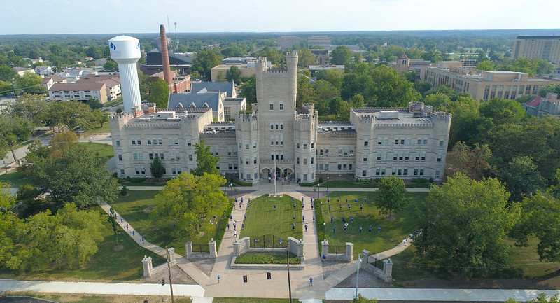 eiu castle drone shot