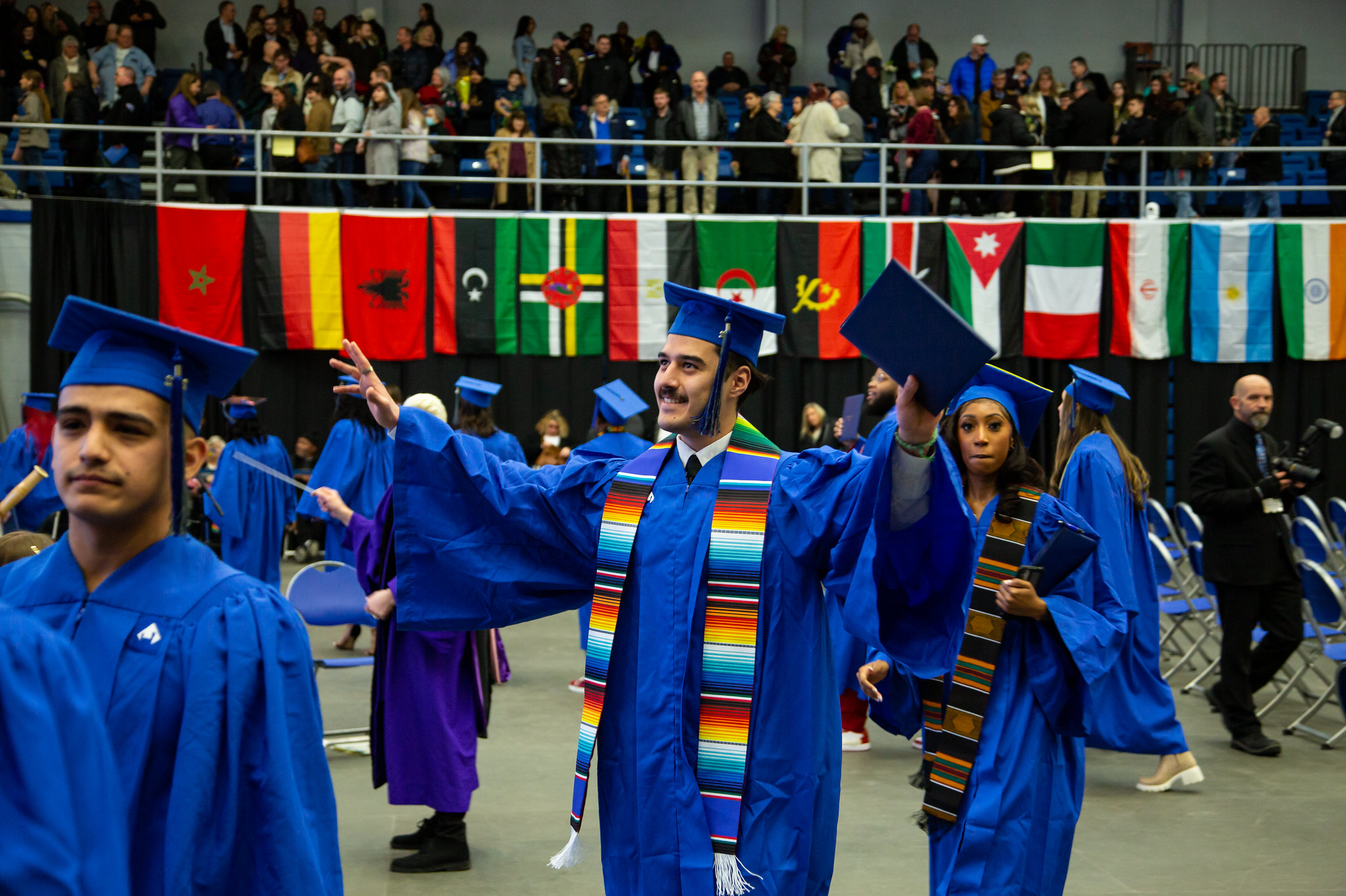 graduation gown and cap
