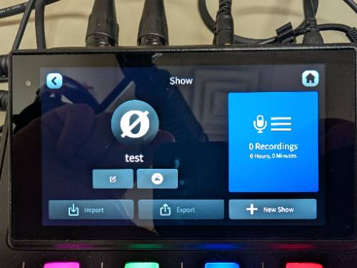 Show Screen of RODECaster Duo