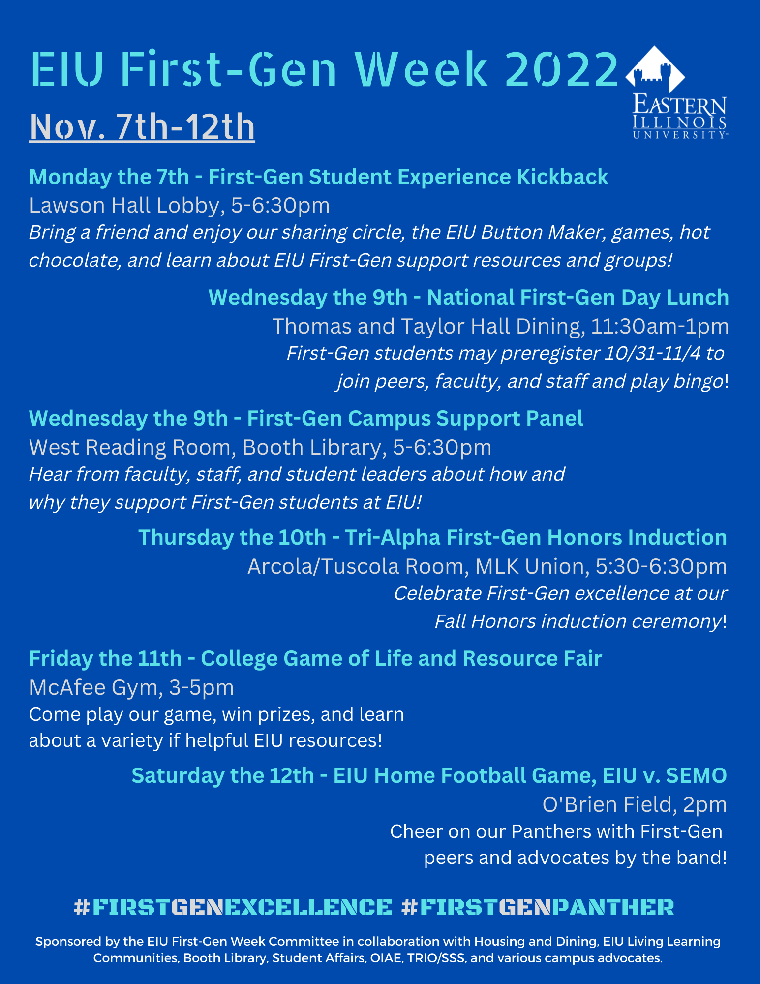 Eastern Illinois University :: TRiO Student Support Services -Events